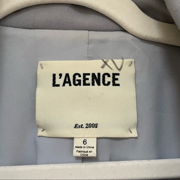 L’Agence Kenzie Blazer Pearl Grey 6 - Picture 5 of 8